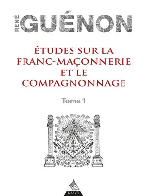 cover image of Études sur la franc-maconnerie et le compagnonnage, tome 1